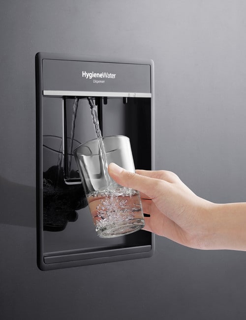Panasonic 377L Bottom Mount Fridge Freezer with Water Dispenser, Black, NR-BX421GPKA product photo View 04 L