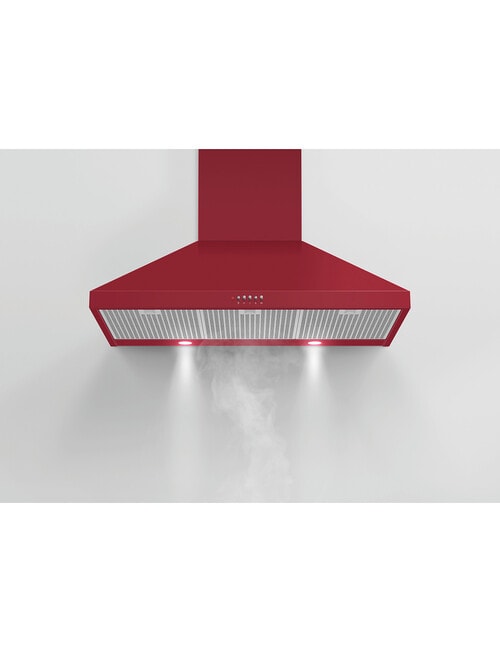 Fisher & Paykel Wall Pyramid Chimney Rangehood, Red, HC90PCR1 product photo View 02 L