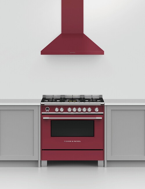 Fisher & Paykel Wall Pyramid Chimney Rangehood, Red, HC90PCR1 product photo View 04 L