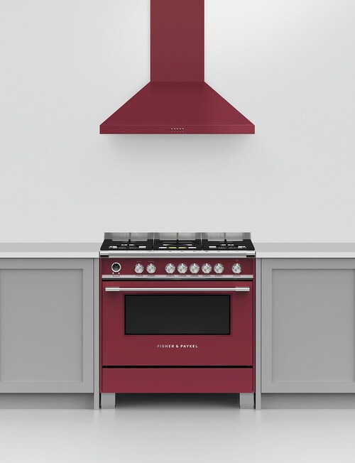 Fisher & Paykel Wall Pyramid Chimney Rangehood, Red, HC90PCR1 product photo View 04 L