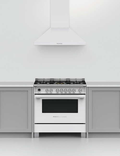 Fisher & Paykel Wall Pyramid Chimney Rangehood, White, HC90PCW1 product photo View 04 L