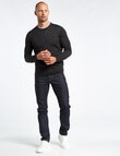 North South Merino Crew Neck Jumper, Charcoal product photo View 03 S