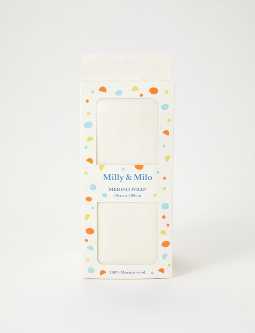 Milly & Milo Merino Wrap, Vanilla product photo View 02 L
