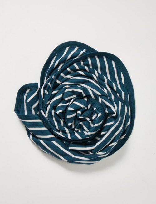 Milly & Milo Merino Wrap, Reflecting Pond Stripe product photo