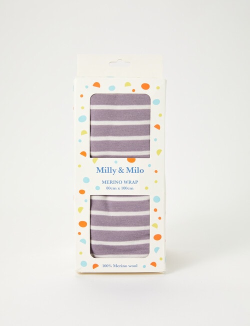 Milly & Milo Merino Wrap, Quail Stripe product photo View 02 L
