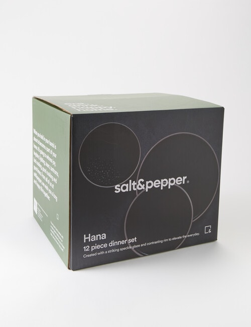 Salt&Pepper Hana Dinner Set, 12-Piece, Black product photo View 04 L