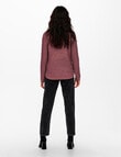 ONLY Geena XO Long-Sleeve Knit Pullover, Rose Brown product photo View 02 S