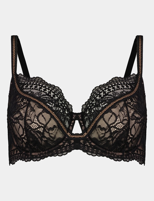 Me By Bendon Only Me Underwire Bra, Black & Tuscany, DD-G product photo View 03 L