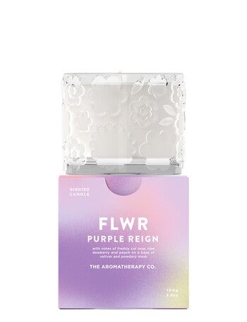 The Aromatherapy Co. FLWR Candle 100g, Purple Reign product photo