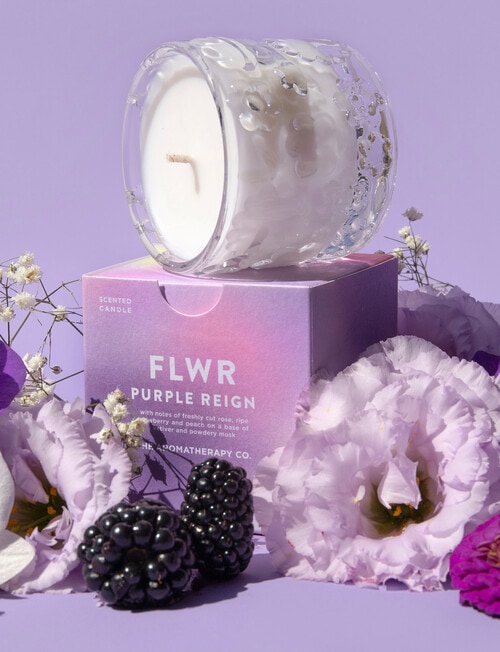The Aromatherapy Co. FLWR Candle 100g, Purple Reign product photo View 05 L