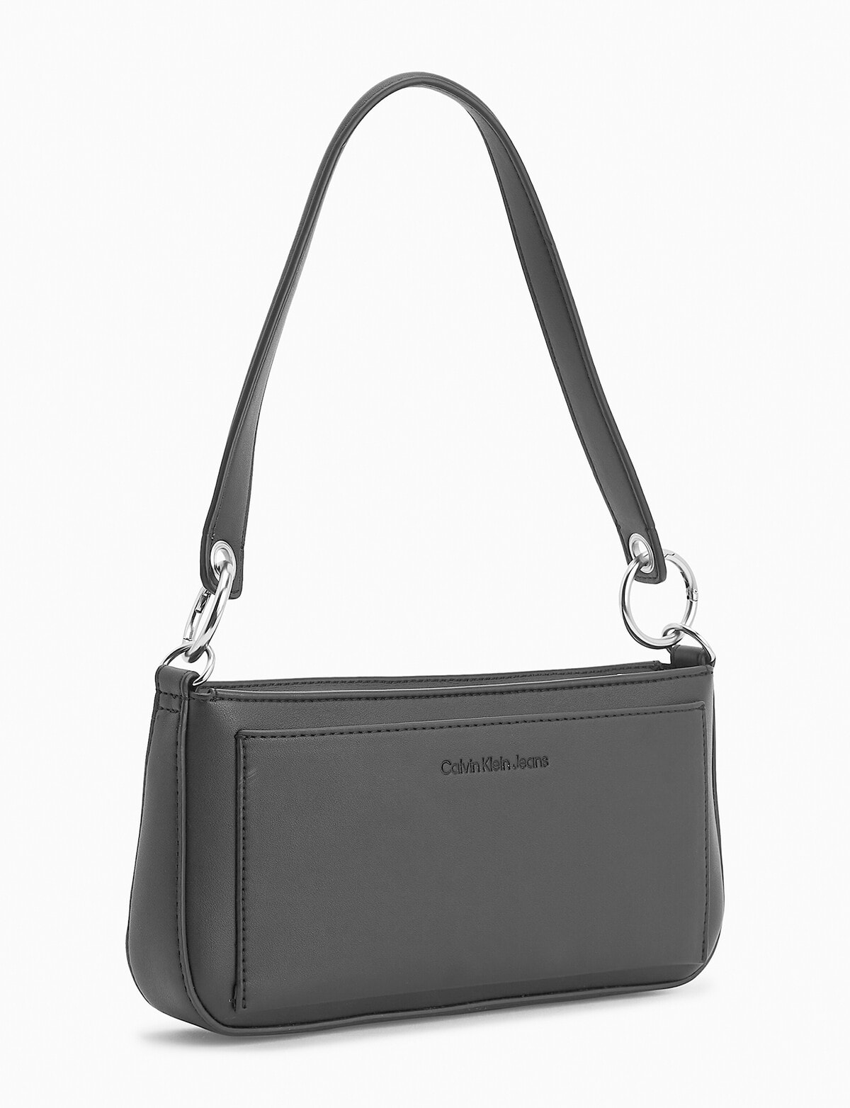 Calvin Klein Sculpted Mono Shoulder Pouch, Black - Handbags