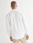 L+L Oxford Contrast Long-Sleeve Shirt, White product photo View 02 S
