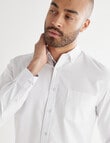 L+L Oxford Contrast Long-Sleeve Shirt, White product photo View 05 S