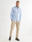 L+L Oxford Contrast Long-Sleeve Shirt, Light Blue product photo View 03 S