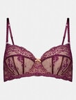 Me By Bendon Sofia Underwire Bra, Potent Purple & Tuscany, B-G product photo View 04 S
