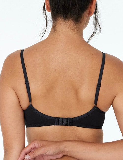 Bendon Embrace Contour Bra, Black, A-DD product photo View 02 L
