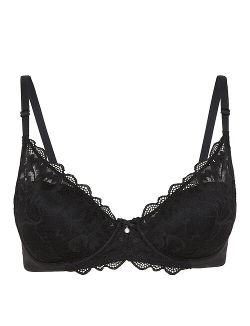 Bendon Embrace Contour Bra, Black, A-DD product photo View 03 L