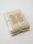 Teeny Weeny Wool Thermacell Cot Blanket, Cream product photo