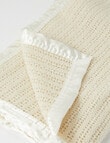 Teeny Weeny Wool Thermacell Cot Blanket, Cream product photo View 02 S