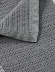 Teeny Weeny Wool Thermacell Cot Blanket, Grey product photo View 03 S