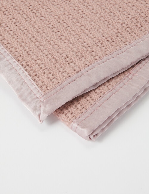 Teeny Weeny Wool Thermacell Cot Blanket, Blush product photo View 03 L