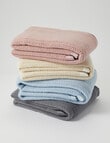 Teeny Weeny Wool Thermacell Cot Blanket, Blush product photo View 04 S