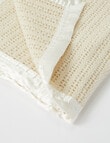Teeny Weeny Wool Thermacell Bassinet Blanket, Cream product photo View 03 S