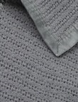 Teeny Weeny Wool Thermacell Bassinet Blanket, Grey product photo View 03 S