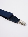Laidlaw + Leeds Floral Braces, Navy product photo View 04 S