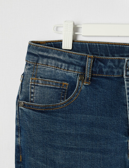 No Issue 5 Pocket Jean, Mid Blue product photo View 02 L