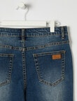No Issue 5 Pocket Jean, Mid Blue product photo View 03 S