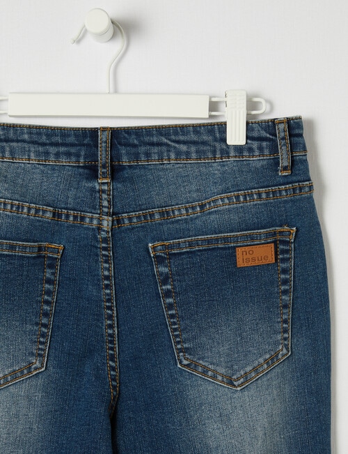 No Issue 5 Pocket Jean, Mid Blue product photo View 03 L