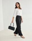 Oliver Black Long Sleeve Roll-Up Blouse, Ivory product photo View 06 S