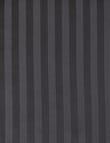 Kate Reed Sateen Stripe Duvet Cover Set, Charcoal product photo View 02 S