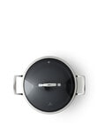 Cuisine::pro Diamond 9 Hard Anodised Casserole, 24cm product photo View 02 S