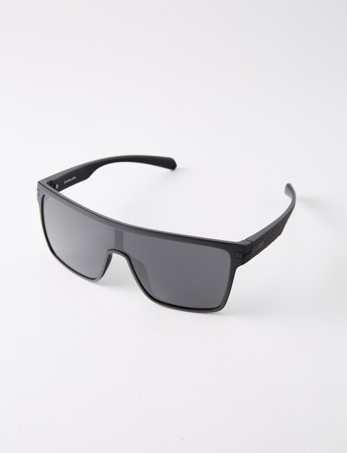 Gasoline Oversized Sunglasses, Black product photo