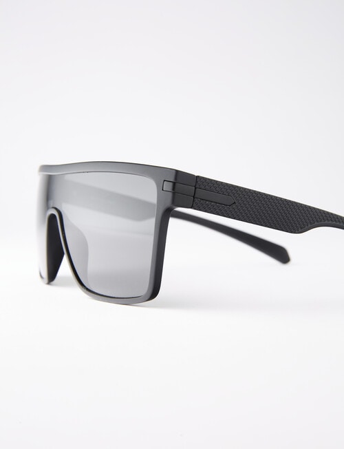 Gasoline Oversized Sunglasses, Black product photo View 02 L