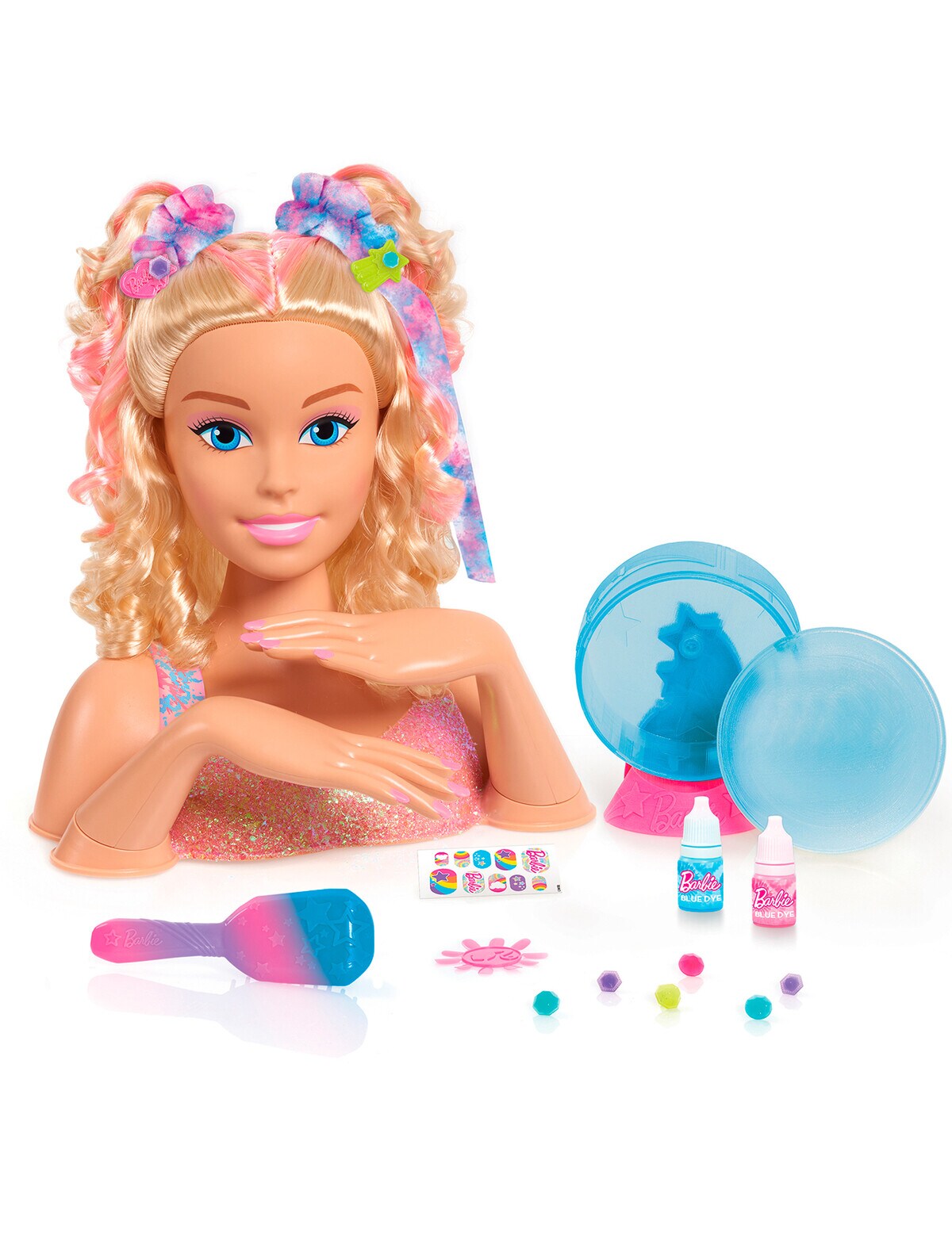 Children's Doll Styling Head Makeup Combing Hair Toy Doll Set