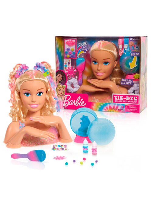Barbie Deluxe Styling Head, Blended Tie Dye - Dolls & Accessories