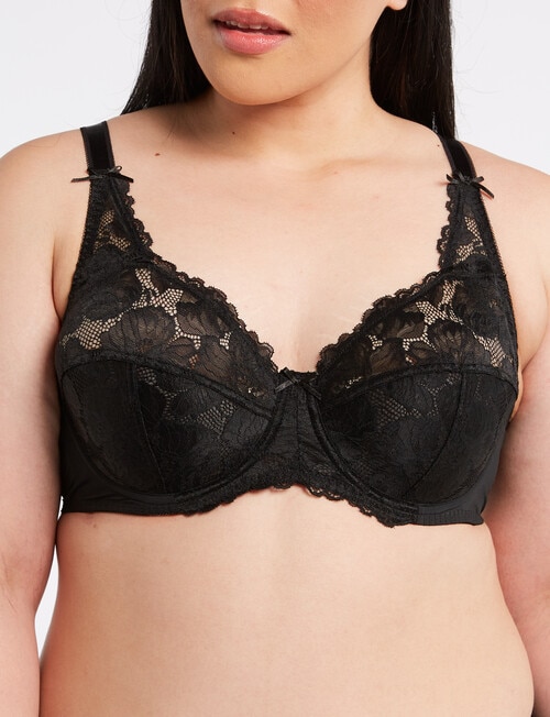 Lyric Dawn Lace Bra, Black product photo