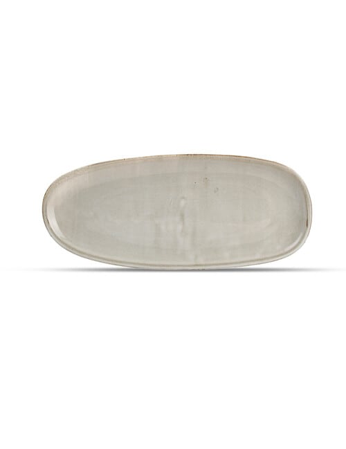 Fine 2 Dine Nova Oval Serving Plate, Grey, 34cm product photo