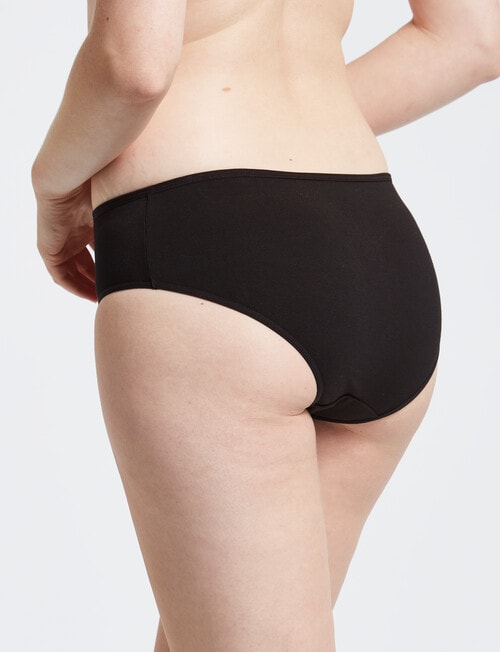 Honey Vegas Cotton Boyleg Brief, Black product photo View 02 L