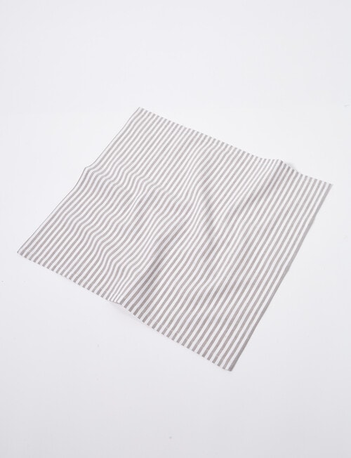 Stevens Raglan Cotton Napkin 45cm, Grey Stripe product photo View 02 L