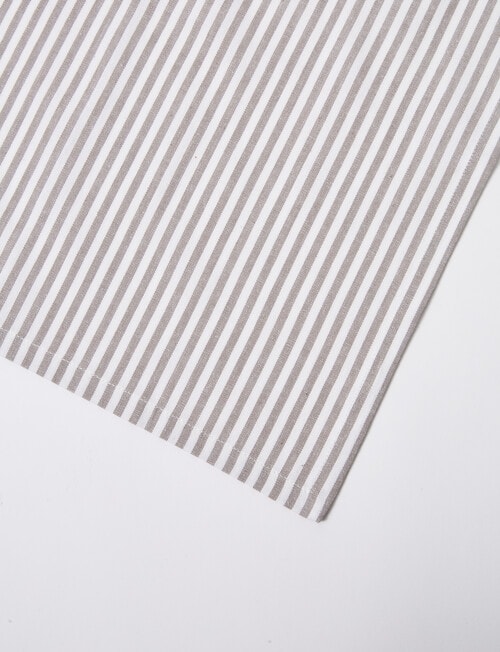 Stevens Raglan Cotton Napkin 45cm, Grey Stripe product photo View 03 L