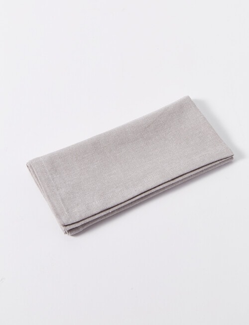 Stevens Raglan Cotton Napkin 45cm, Grey product photo