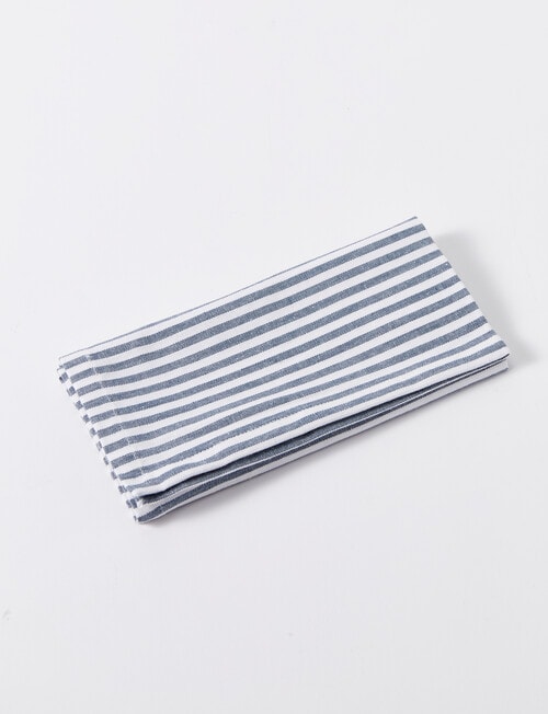 Stevens Raglan Cotton Napkin 45cm, Blue Stripe product photo