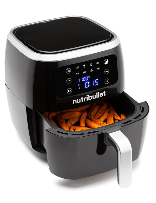 NutriBullet XXL Digital Air Fryer, Black, NBA07100 product photo View 02 L
