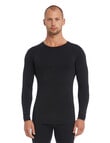 Superfit Long-Sleeve Superfine Thermal Top, Black product photo