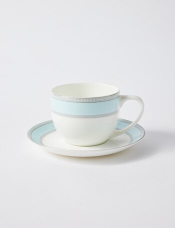 Amy Piper Zoe Cup & Saucer, 250ml, Blue product photo