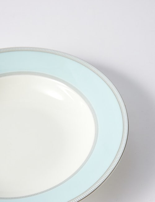 Amy Piper Zoe Rimmed Pasta Bowl, 23cm, Blue product photo View 03 L